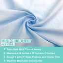 American Baby Company 3 Pack 100% Natural Cotton Fitted Mini Crib Sheets 38" x 24" - Soft & Breathable Small Nesting Portable Sheets, Fits Pack N Play Mattresses, Blue, for Boys & Girls
