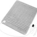 Deepsoon Heating Pad, Electric Heating Pads for Back, Neck, Abdomen, Moist Heating Pad for Shoulder, Knee, Arms, Legs, Dry/Moist Heat & Auto Shut Off, Christmas Gifts for Men and Women, Light Gray,24x20 Inch