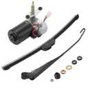 Electric UTV Windshield Wiper Kit, Universal 12V UTV Electric Windshield Wiper Motor Kit Compatible with Polaris RZR Ranger Mule Teryx, 16" Windshield Wiper Blade, 90 Degree Wipe Motor