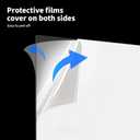 Art3d (2 Pack) 1/8" Thick Plexiglass Sheets - 16" x 12" PET Clear Sheets for Art Design, Craft Projects, Signs, DIY in Home, Wedding, Festival, Party, Office