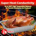 9x13 Aluminum Foil Pans with Lid, 10 Pack Disposable Trays Half Size Heavy Duty Tin Pans Deep Food Containers For Cooking, Meal Prep, Baking, Roasting, Chafing, Heating or Steam Table