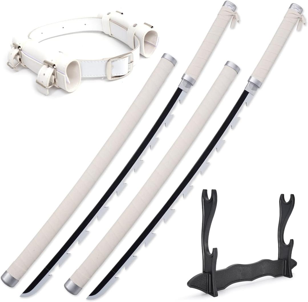 Zisu Demon Katana Sword, About 41 inches, Hashira Pillars & Protagonist Katana for Cosplay Purpose, Anime Original Texture (Two Beige)