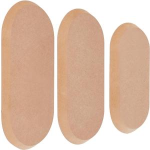 OLYCRAFT 3Pcs Oval Pottery Molds for Clay Ceramic Wood Pottery Tools Clay Drying Board Oval Potterys Molds Plate Forming Mold for Clays Ceramics Making Handbuliding Plates - 3 Sizes