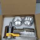 Large Stainless Steel Slicer Shredder Attachment for KitchenAid Mixers,Dishwasher Safe Vegetable Cheese Grater Accessories with 4 Cutting Blades by KINGEAGLE