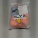 ATAYOU 3Pcs Women Orange Bun Wig with Big White Beads Necklace for Family Halloween Costume Accessories (Orange)