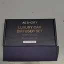 Aeshory Car Air Freshener Hanging 2Pack – Wood Car Freshener - Sandalwood & Teakwood & Cologne Scents,Car Fresheners Long Lasting Up to 60 Days, Car Air Freshener Men,0.27 FL OZ/8ML