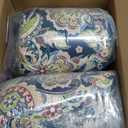 LVTXIII Adirondack Chair Cushions 48x20x2.5 Inch, Water Repellent, Fade Resistant, High Back Outdoor Rocking Chair Cushions for Patio Furniture, 2 Pack, Paisley Bloom