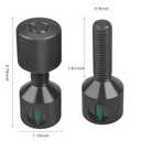 1-1/8" Two Hole Pins Built-in Level 6061 Aluminum 2 Hole Flange Alignment Pin with Anodized Oxide Black Finish 4Pcs