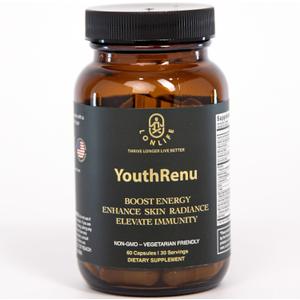 4 x YouthRenu Premium 1200mg Resveratrol & American Ginseng Supplement - 50% Trans-Resveratrol, Biotin, Collagen, Grape Seed Extract & Piperine - All Natural - 60 Vegetarian Capsules - Made in USA