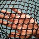 Black Safety Rope Net for Kids, Exterior Guardrail Net for Stair Balcony, Knotless Fence Protective Netting, Outdoor Terrace Decoration Grid Net (1M4M(3.3FT13.1FT), Black)