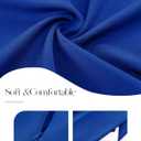 Bbonlinedress Midi Cocktail Dress Formal Wedding Guest 3/4 Sleeve Church V-Neck Work A-Line Swing Tea Party Dress (Blue, L)