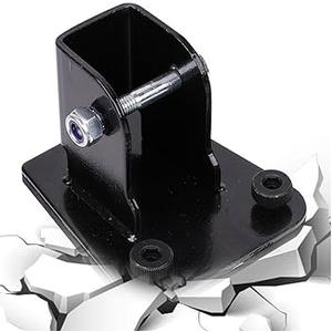 Black Heavy Duty Metal Wall Mount Bracket, Adjustable Mounting Support Hardware with Bolts