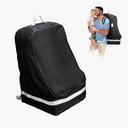 Car Seat Travel Bag Compatible with Nuna, Infant Car Seat Bags for Air Travel, Large Padded Car Seat Backpack for Airplane, Easy to Store, Black
