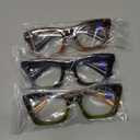 Oprah Style Reading Glasses for Women Men Blue Light Blocking Computer Square Readers with Spring Hinge 2.50