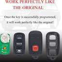 MechanMagic 2PCS Key Fob Remote Replacement Fits for Toyota 4Runner 1999 2000 2001 2002 2003 2004 2005 2006 2007-2009/Sequoia 2001-2007 HYQ12BBX Keyless Entry Remote Control HYQ12BAN/HYQ1512Y
