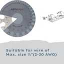 80pcs Adhesive Cable Clips 90 Strips, Finisher Wire Clamp Cord Clips Cable Management Light Clips Cable Organizer Max.1/4" Wire Hider for Cords