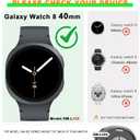 RICHONE [12Pack] Bling Case Compatible with Samsung Galaxy Watch 8 (2025) 40mm Screen Protector, HD Full Protection Flexible TPU Watch Bumper Cover Accessories for Samsung Watch 8 40mm