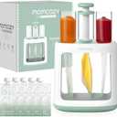 Momcozy Squeeze Station,Baby Food Maker&Pouch Filler for Homemade Baby Puree, BPA-Free, Dishwasher Safe, with Reusable Baby Food Pouches for Babies & Toddlers