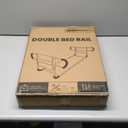 goodleben Double Bed Rail for Elderly Adults Safety, Adjustable Bed Assist Rail, Dual Side Bed Rail for Seniors Safety, Under Mattress Bed Guard Rail for Fall Prevention, Fits Twin/Full/Queen Beds