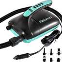 FBSPORT 20PSI High Pressure SUP Vehicle Electric Air Pump, Inflation Paddle Board Pump for Stand Up Paddle Boards, Inflation & Deflation Function Quick Air Inflator for Paddleboards (Green)