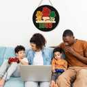 3D Juneteenth Freedom Day Door Sign,Juneteenth Wreaths for Front Door,African American Freedom Day Decor,Pride Black History Sign,June 1865 Independence Day Decor for Home Porch Yard