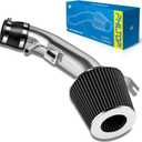 PHILTOP 3" Cold Air Intake Kit System Compatible with Nissan Altima 2007 2008 2009 2010 2011 2012 L4 2.5L, High Performance, Black