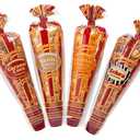 Popcornopolis Gourmet Popcorn Cone Variety Pack Zebra Popcorn, Cheddar Cheese Popcorn, Caramel Popcorn & Kettle Corn Popcorn, Great for Gifting & Sharing, (12-Count) (EXP 05/31/26)