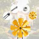 24 inch Big Size Metal Airplane Garden Windmill