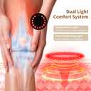 Nekteck Knee Massager, Cordless Knee Massage for Pain Relief with 3 Heating Levels & Vibration Modes, Smart Knee Massage with Heat, Gentle Lights, FSA Eligible Ideal Gifts for Men Women Him Her