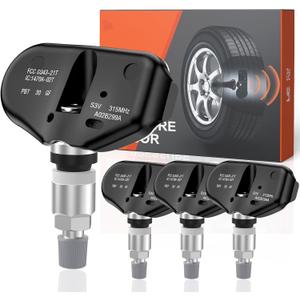 TPMS Sensor, 315MHZ Tire Pressure Monitor System Sensors for Acura MDX 2005 2006 TL 2006-2008 RL 2005-2008|Honda Odyssey Touring 2005-2007 Ridgeline 2006-2014 Pilot 2005-2008 06421-S3V-A04 4PCS
