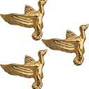 collectiblesBuy Elegant Brass Swan Cabinet Knob Golden Flying Bird Drawer Pull Handle for Dresser, Wardrobe, Closet & Home Furniture Decorative (Set of 3)