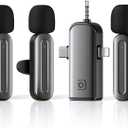 3 in 1 Wireless Lavalier Microphones for iPhone,Android,USB-C,Camera,Built-in Reduction ChipNoise,Plug-Play, 2.4G Ultra-Low Delay Mini Microphone for Interview/tiktok/Vlog/YouTube(3 MIC)