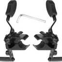 Heavy Duty Wheelchair Brakes Wheel Locks, Drive Wheelchair Parts, Transport Chair Brake, Universal Brake Replacement Parts for 1" Tubing, Side Mount Bolt on Style(1 Pair)