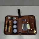 Jiskan Golf Gifts for Men and Women, Golf Accessories Set with Hi-End Case, Golf Balls, Rangefinder, Golf Tees, Brush, Multifunctional Divot Knife, Scorer, Golf Ball Clamp