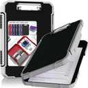 Thicker Clipboard with Storage, Internal Pen Pouch Included, A4 / Letter Size, Toughest Plastic Contractor Clip Boards 8.5x11, High Capacity Clipboards Box Case for Contractor Trucker Driver