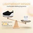 Baby Wide Toe Box Boys Girls Shoes Toddler Barefoot First Walking Sneakers with Hook and Loop 6 9 12 18 24 Month (Black)