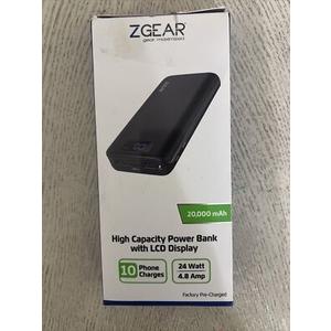 ZGEAR High Capacity Power Bank With Led Display 20,000 mAh