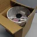 Modern Golden Small Table Lamp with Cotton Linen Shade, 10.4-inch LED Desk Light, One-Button Switch for Bedroom, Living Room, Nightstand, Includes Warm Light Bulb