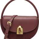 Leather Tote Bag Clutch Purse for Women Saddle Bag Crossbody Handbag Small Top Handle Purse Shoulder Handbag Clutch Satchel