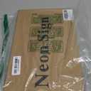 Happy Birthday Neon Sign for Party and Wall Decor,15 * 9 inch Warm White Led Neon Light Signs with USB and Dimmer Switch,Happy Birthday Sign for Backdrop. Clear