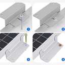 ECO-WORTHY 16 Units Solar Panel Mounting Brackets,Z Bracket Sets Lightweight Aluminum Corrosion-Free for RV, Trailer, Boat, Yachs, Wall and Other Off Gird Roof,4 Set of 4 Units