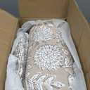 Levtex Home Adare Taupe Reversible Full/Queen Quilt Set (88x92in) and 2 Pillow Shams (26x20in) - Floral Bedding - Taupe White - Cotton Full/Queen Size Quilt Bedding Set - Lightweight, Soft, Pre-Washed