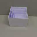Buffet Risers 6 Pcs Food Display Riser w/ Signs a Pen 8x7x6x5x4x3 Inch Acrylic Catering Dessert Jewelry Figures Show Collectibles Table Decor Cake Display Stand White Cube Showcase Shelf Storage Box