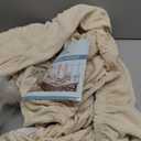 H.VERSAILTEX 3 Piece Stretch Sofa Covers for 2 Cushion Sofa Couch Covers for Living Room Sofa Slipcovers (Base Cover Plus 2 Seat Cushion Covers) Thicker Jacquard Fabric(Large Sofa, Natural) (Medium-XL)