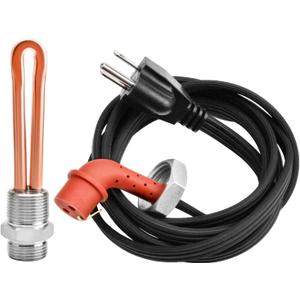 Diesel Engine Block Heater Assembly Heating Unit with Cable Cord Fits for 1995-2003 F150 F250 F350 F450 Super Duty & Other Fo-rd V8 7.3L Vehicles Replace F7TZ-6A051-AA 120V 1000W 3/4" NPT