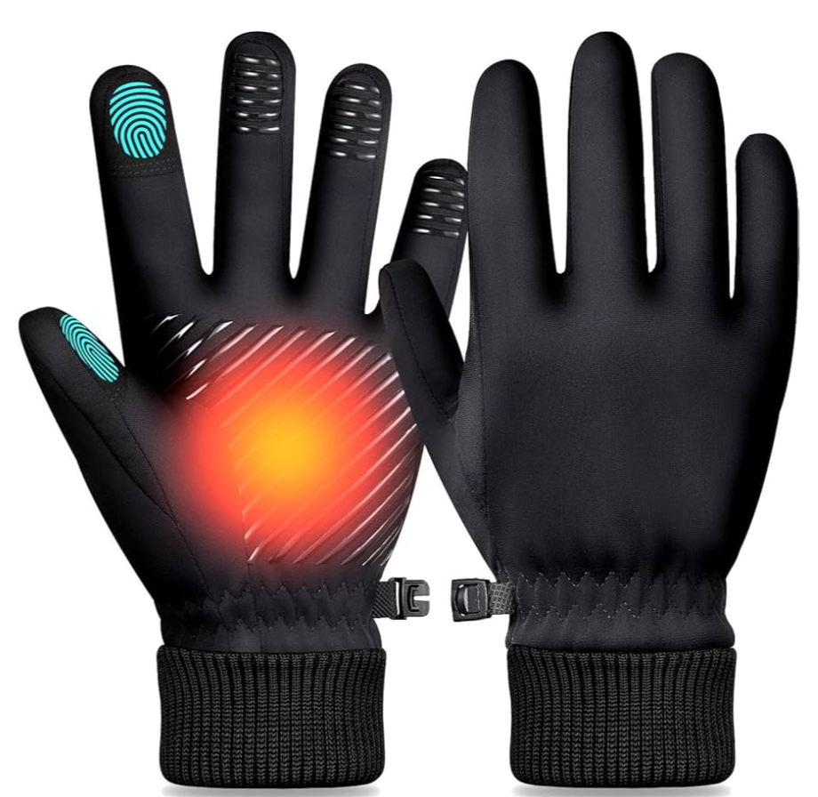 Winter Gloves for Women and Men: Water Resistant Thermal Gloves for Running, Hiking, Cold Weather Touchscreen Gloves for Snow, Outdoor Work. Size L