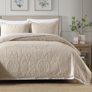 HORIMOTE HOME Quilt Twin Size Aqua Blue, Lightweight Quilt for Summer Ultra-Soft Microfiber Modern Style Quilted Clouds Pattern Bedspread Quit Set 2 Pieces (1 Quilt and 1 Pillow Sham) (Twin(68" x 86"))