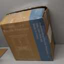 BLITZHOME 18'' Electric Fireplace Heater, Thermostat Control, 3D Realistic Flame, 2 Heating Mode 750/1500W, Safety Protection, Portable Freestanding Fire Places Stove for Home Indoor, Small Space