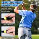 2 x Golf Grip Trainer for Right & Left Hand, Swing Training Aid for Correct Hand Position, Anti-Slip Golf Grip Attachment, Muscle Memory Golf Practice Tool for Beginners & Pros