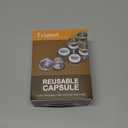 Reusable Capsules for Nespresso OriginalLine - 6pcs Refillable Coffee Pods,Stainless Steel Cups Compatible for Nespresso OriginalLine Machine (6Pods+100pcs Lids+Storage Board)